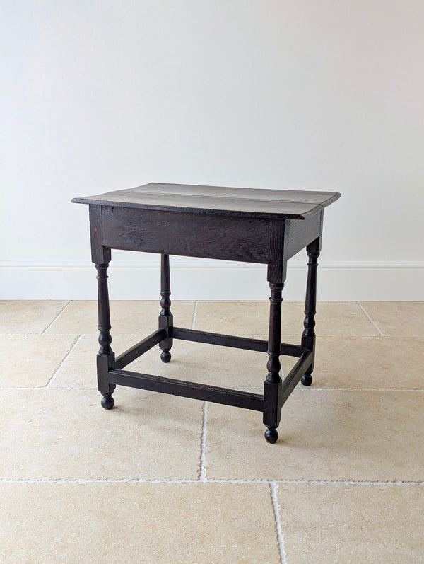 Antique William & Mary Oak Side Table c.1690