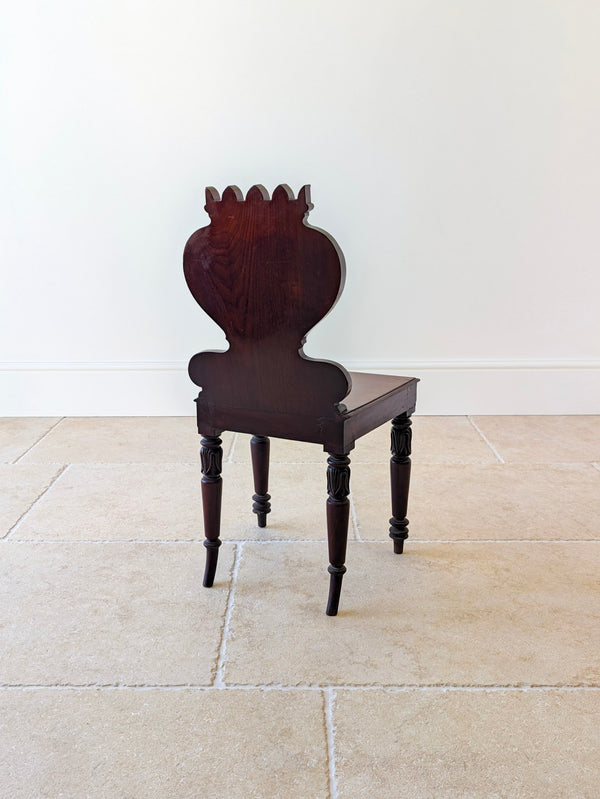 Antique William IV Mahogany Hall Chair c.1830