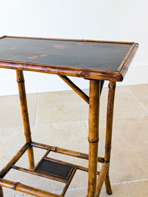 Antique Victorian Bamboo Occasional Table c.1890