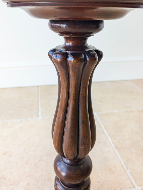Antique Victorian Mahogany Tripod Candle Stand c.1890