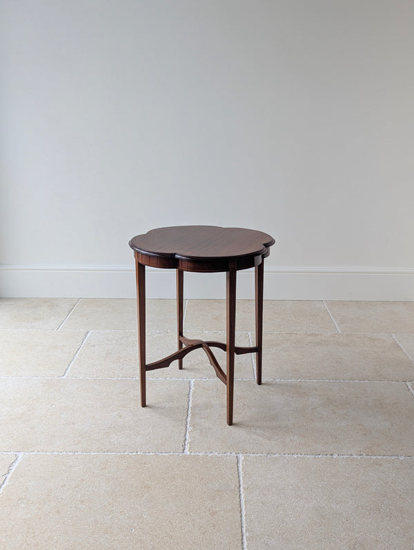 Antique Edwardian Mahogany Quatrefoil Occasional Table c.1905