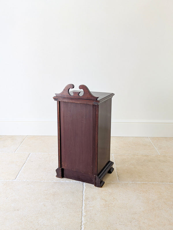 Antique Victorian Mahogany Bedside Cabinet c.1870