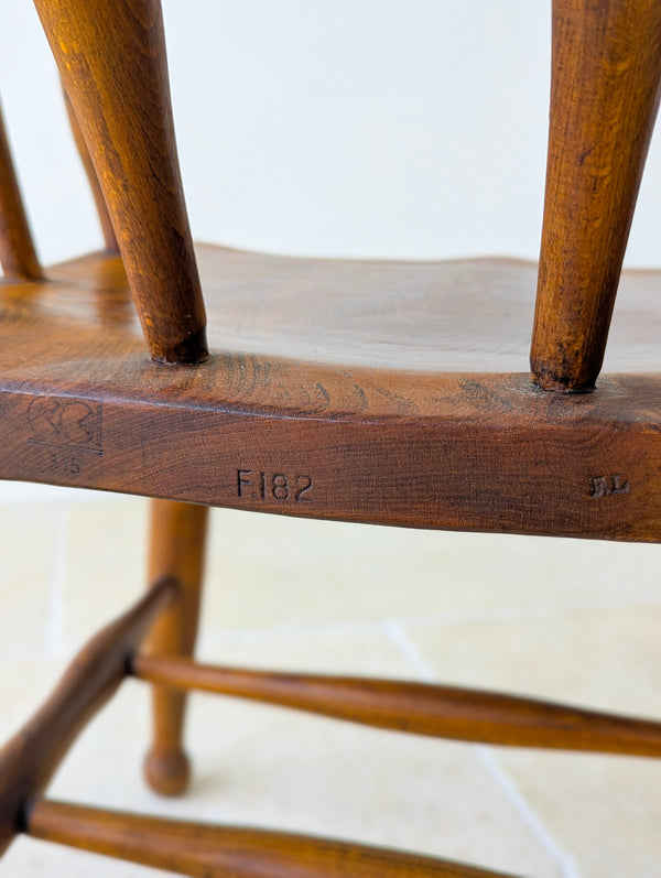 Arts & Crafts Style Utility CC41 Elm and Beech Desk Chair 1940’s