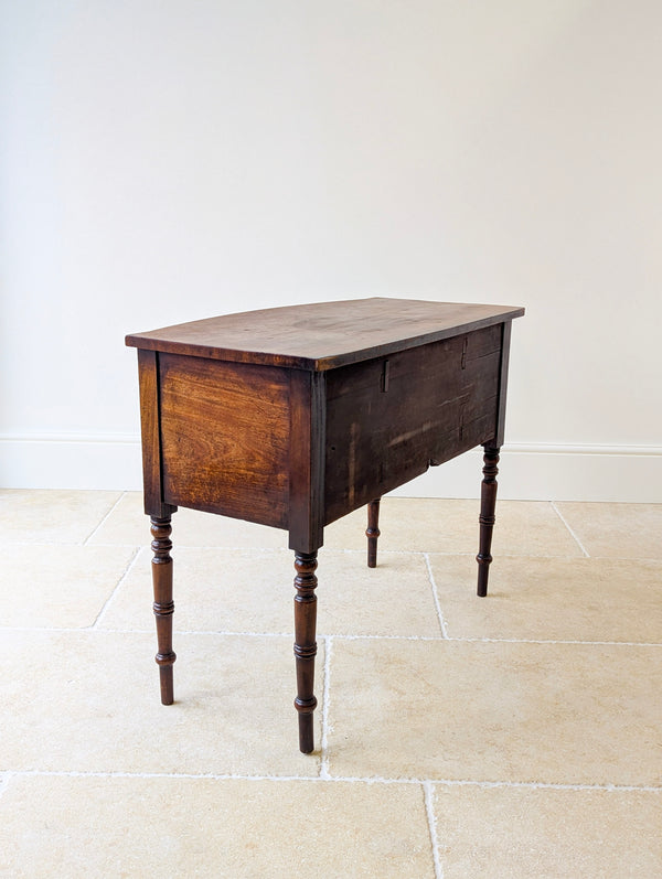 Antique Georgian Mahogany Bow-Front Side Table c.1800