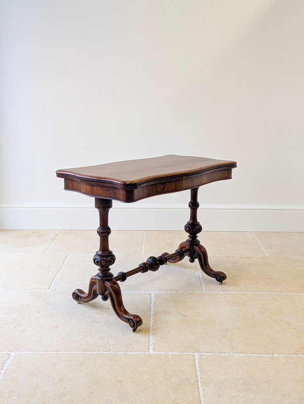 Antique Victorian Rosewood Card Table c.1860
