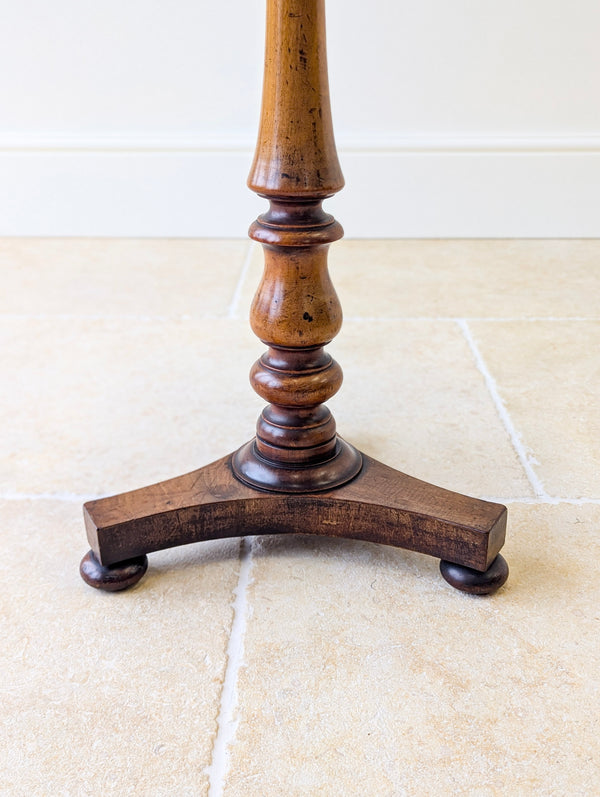 Antique Regency Mahogany and Beech Tilt-Top Wine Table c.1830