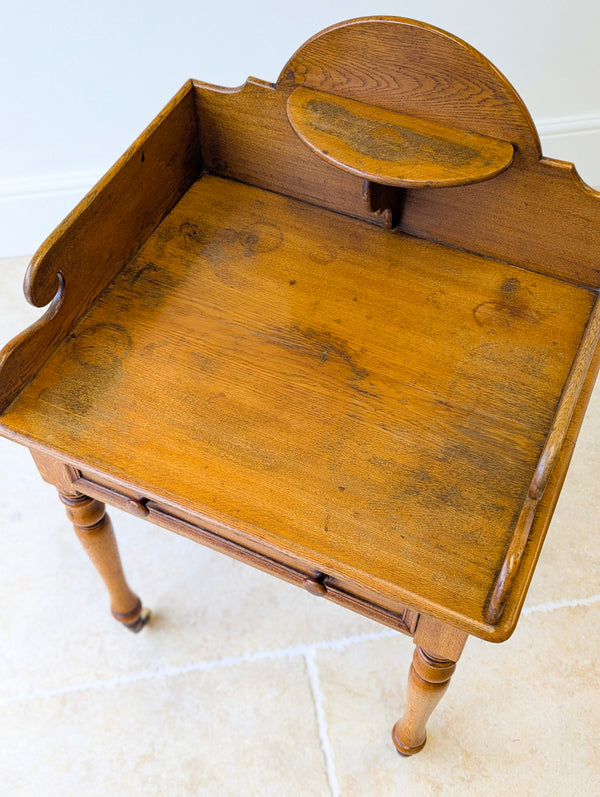 Antique Victorian Oak Dressing / Grooming Stand c.1880
