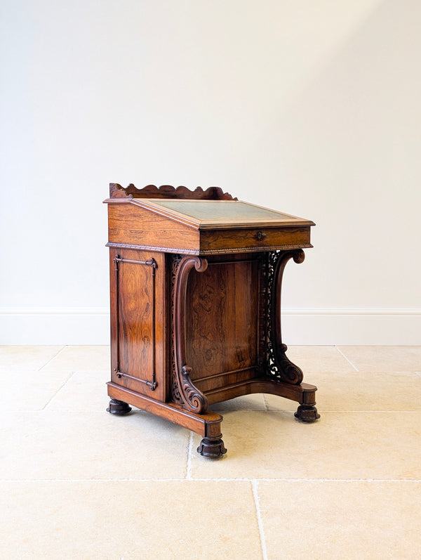 Antique William IV Rosewood Davenport Desk by W&C Wilkinson c.1835