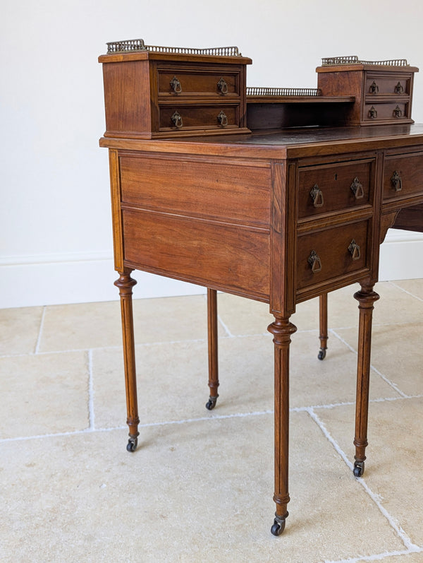 Antique Victorian Walnut Writing Desk c.1880