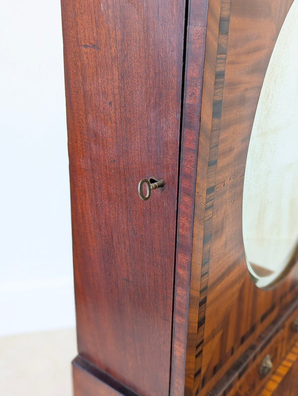 Antique Victorian Mahogany Dressing Table with Mirror Cabinet c.1880