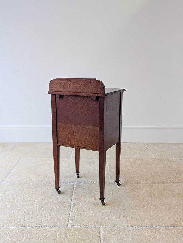 Antique Late Victorian Mahogany Bedside Cabinet c.1890