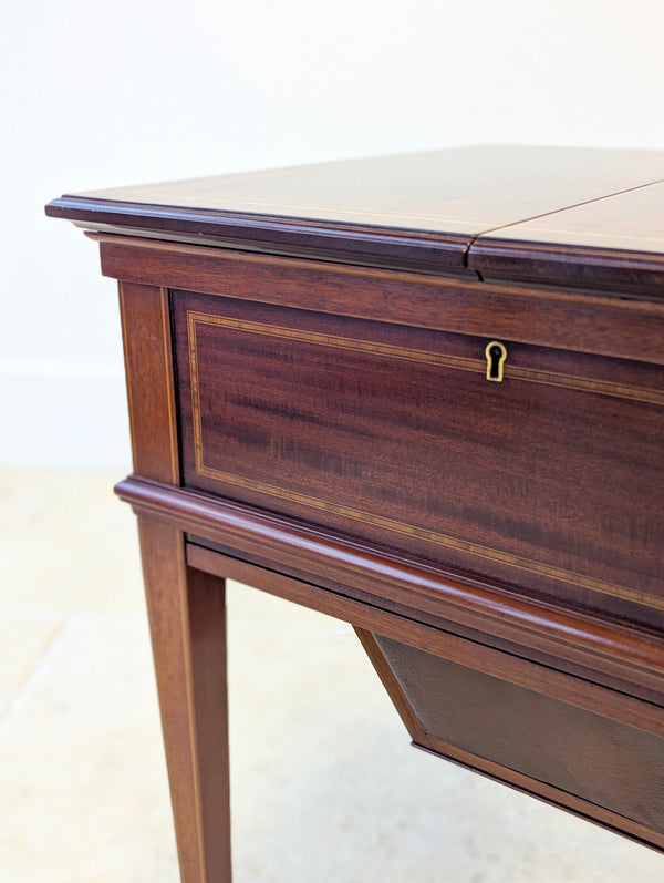 Antique Edwardian Mahogany Metamorphic Writing Table c.1900