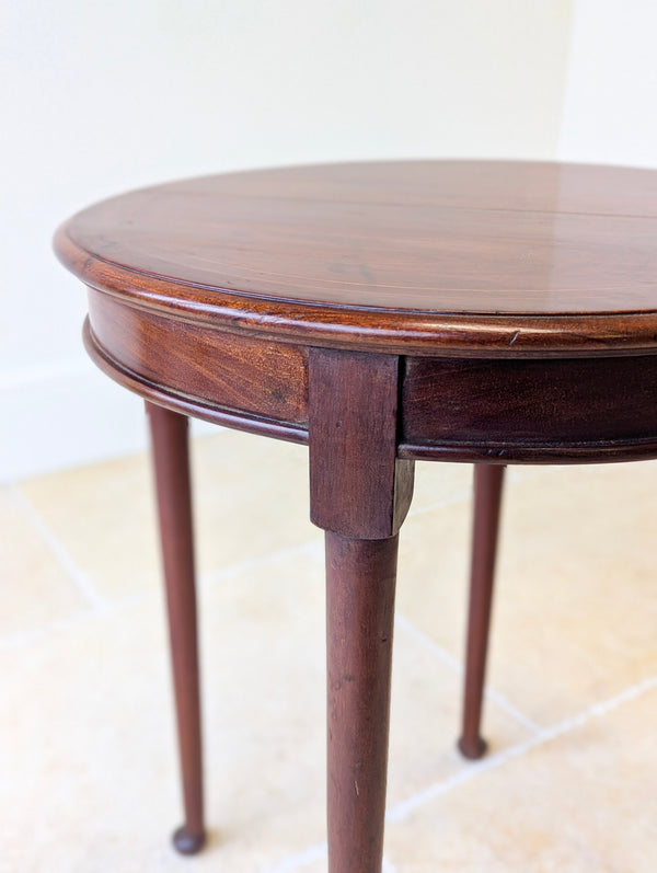 Antique Edwardian Mahogany Circular Occasional Table c.1910