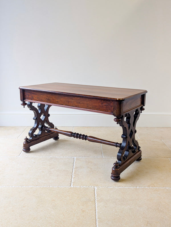 Antique Victorian Rosewood Library Table c.1870