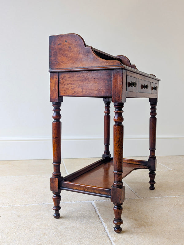 Antique Victorian Walnut Small Writing Table c.1890