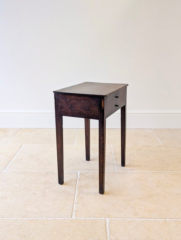 Antique Georgian Oak Work Table c.1800