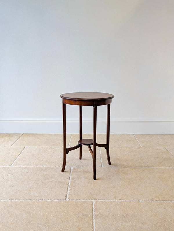Antique Edwardian Mahogany Circular Occasional Table c.1905
