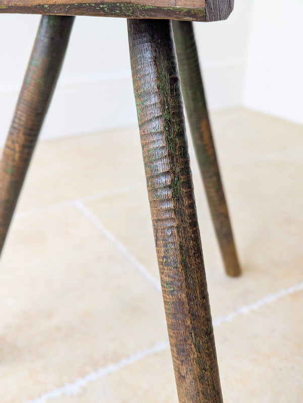 Antique Victorian Elm & Ash Cutler’s Stool c.1850