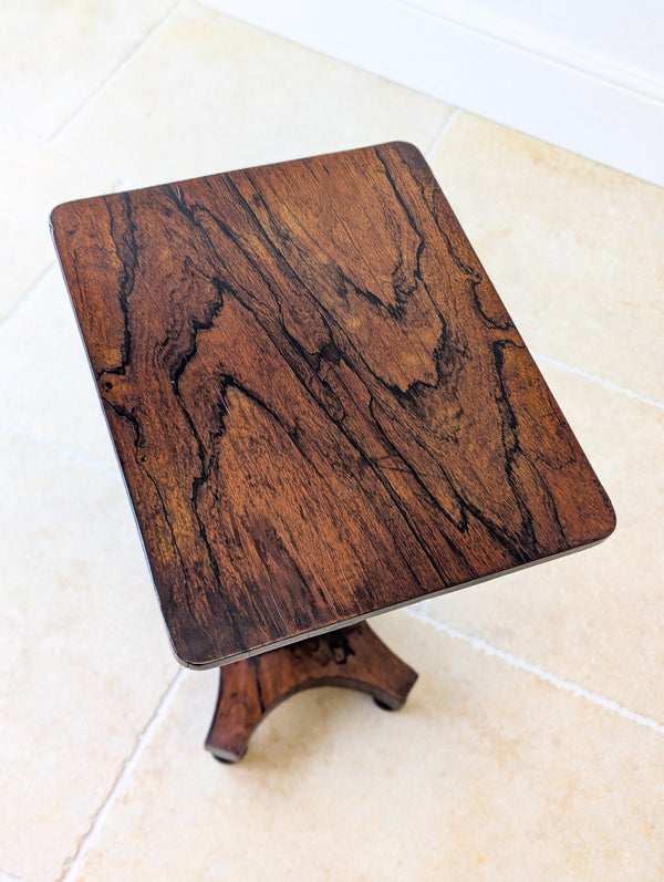 Antique Regency Rosewood Pedestal Occasional Table c.1820