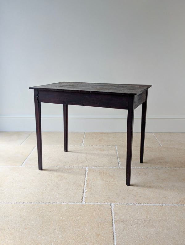 Antique George III Country House Oak Side Table c.1800