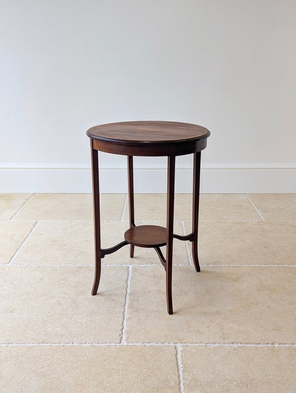Antique Edwardian Mahogany Circular Occasional Table c.1905