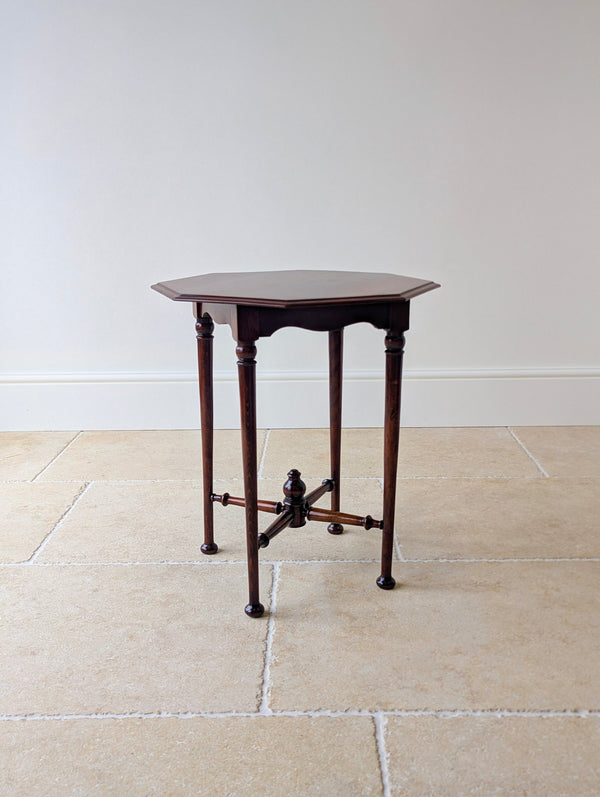 Antique Victorian Aesthetic Movement Mahogany Octagonal Occasional Table c.1890