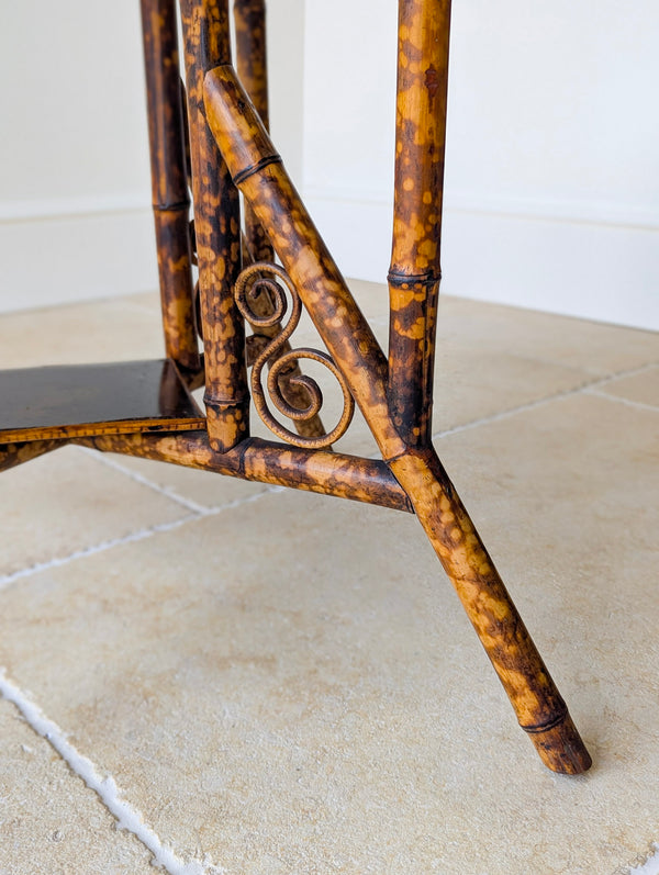 Antique Victorian Bamboo Occasional Table c.1890