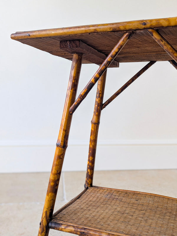 Antique Victorian Bamboo Occasional Table c.1890