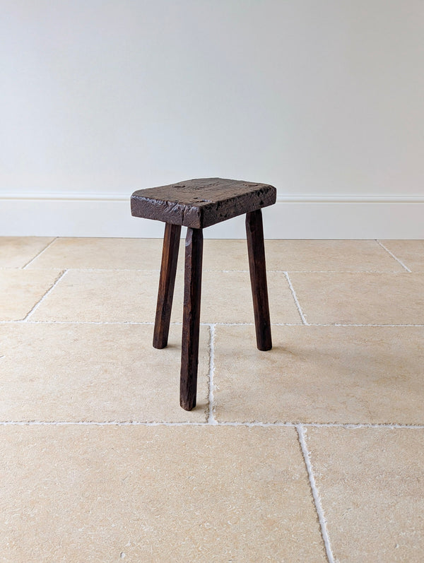 Antique Victorian Oak Birmingham Jeweller's Stool c.1860