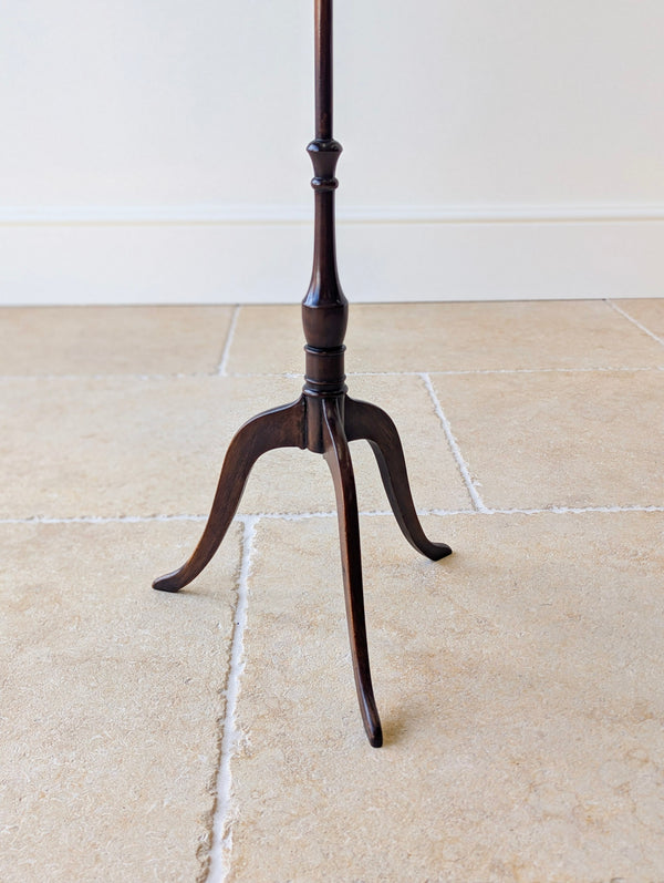 Antique George III Mahogany Tripod Pole Screen c.1800