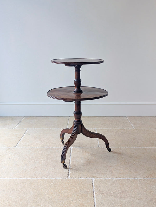 Antique Regency Mahogany Drop-Leaf Dumb Waiter c.1820