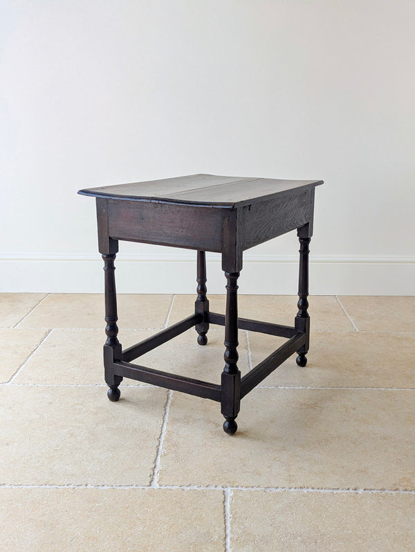 Antique William & Mary Oak Side Table c.1690