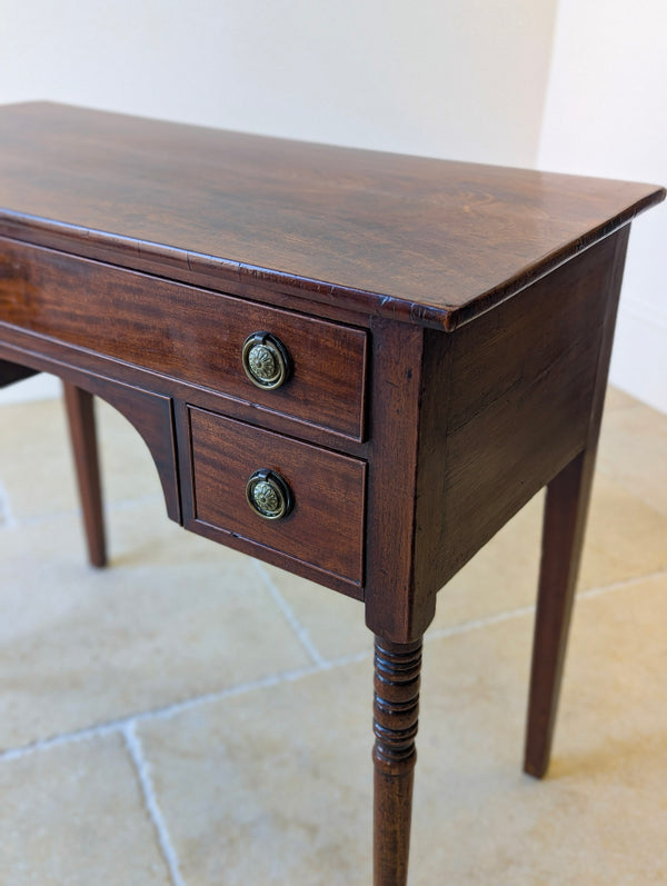 Antique Regency Mahogany Kneehole Writing Table c.1820