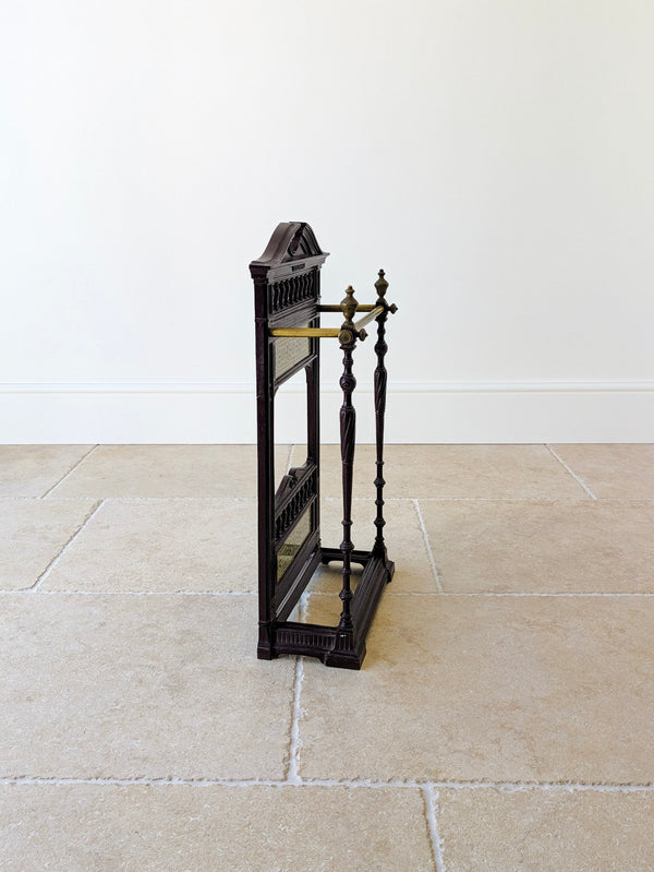 Antique Edwardian Aesthetic Movement Cast Iron Stick Stand by Coalbrookdale c.1905