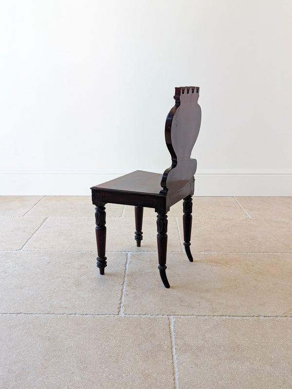 Antique William IV Mahogany Hall Chair c.1830