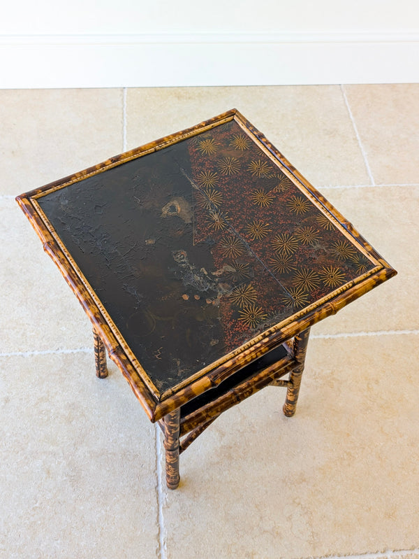 Antique Victorian Bamboo Occasional Table c.1890