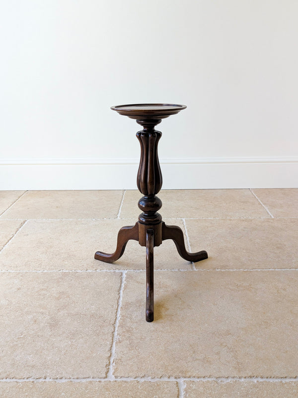 Antique Victorian Mahogany Tripod Candle Stand c.1890