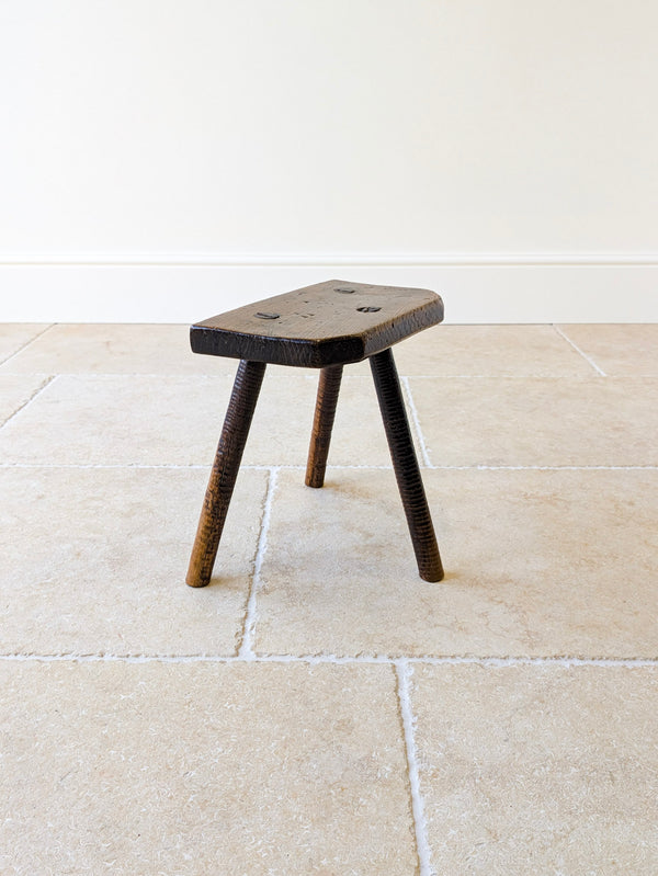 Antique Victorian Elm & Ash Cutler’s Stool c.1850
