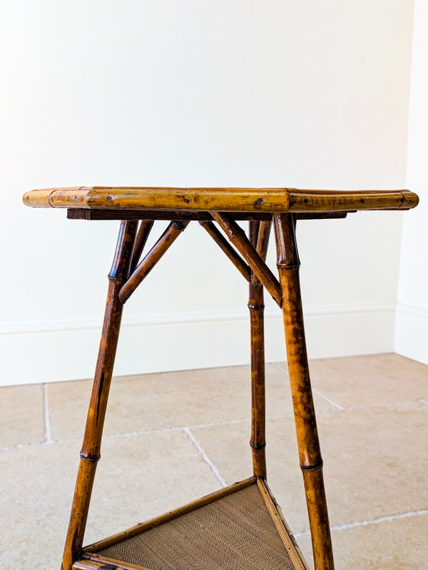 Antique Victorian Bamboo Occasional Table c.1890
