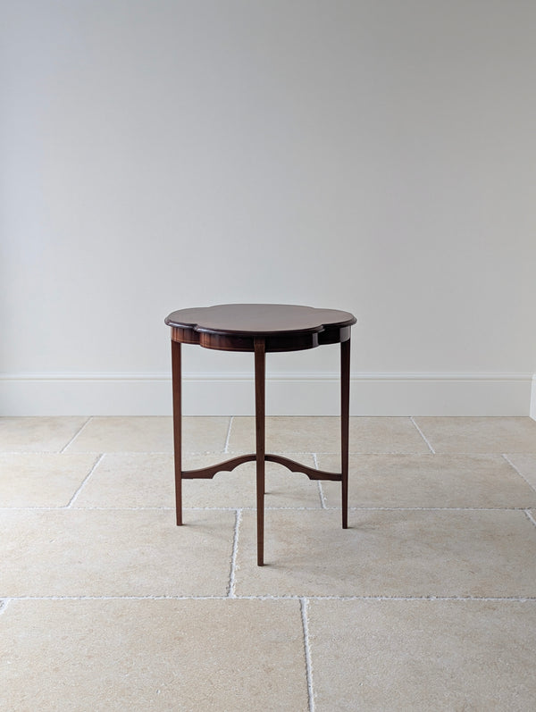 Antique Edwardian Mahogany Quatrefoil Occasional Table c.1905