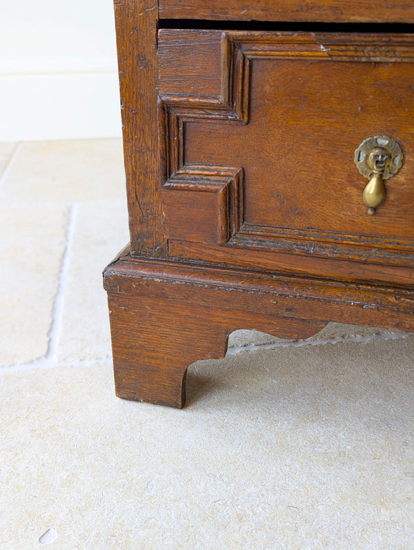 Antique Late 17th Century Oak Geometric Chest of Drawers c.1680