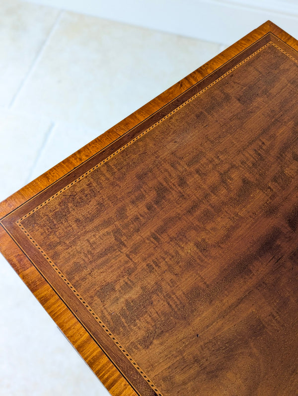 Antique Edwardian Inlaid Mahogany Revolving Bookcase c.1910