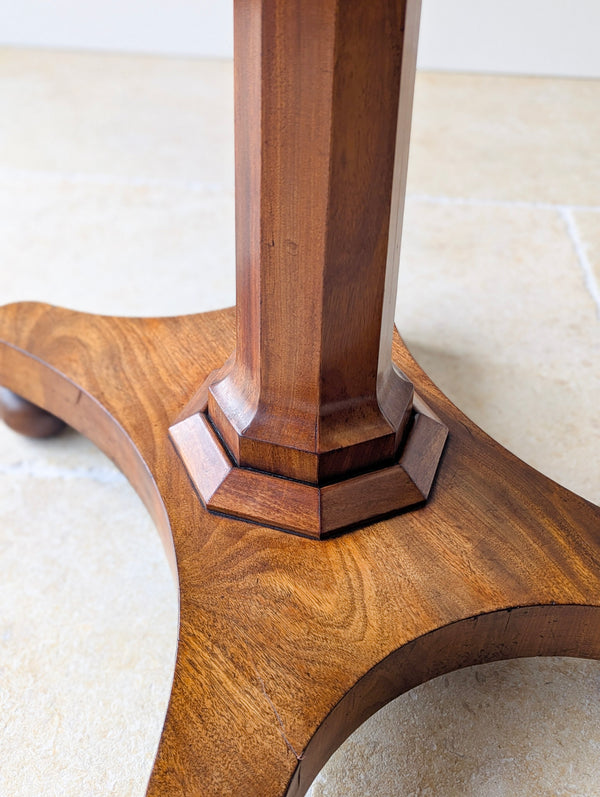Antique Mid Victorian Mahogany Pedestal Side Table c.1860