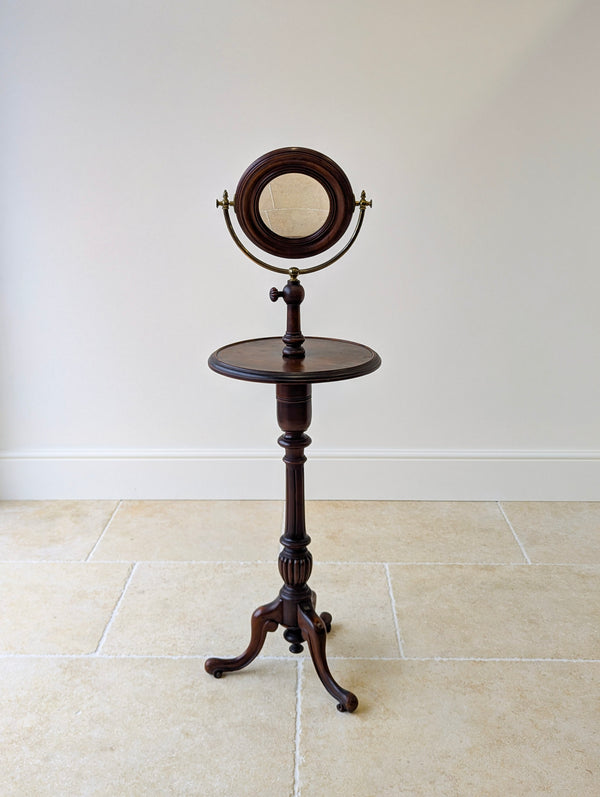 Antique Victorian Mahogany Gentleman’s Shaving Stand c.1890