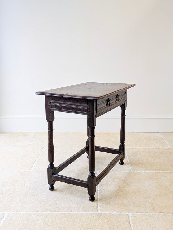 Antique Late 17th Century William & Mary Oak Side Table c.1690