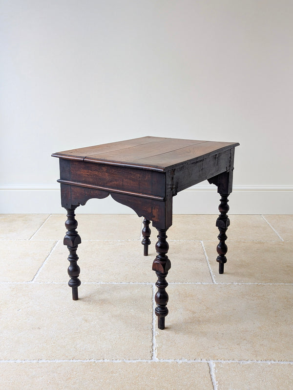 Antique Early 18th Century Oak Side Table c.1710