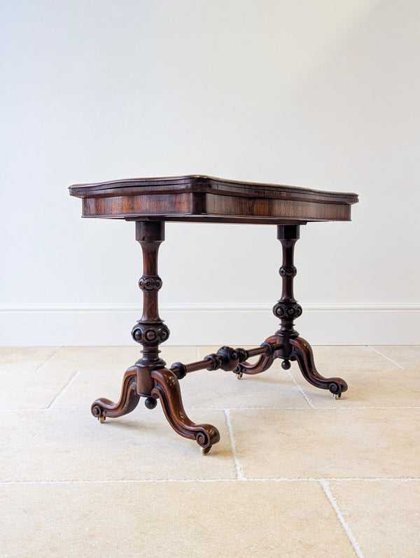 Antique Victorian Rosewood Card Table c.1860