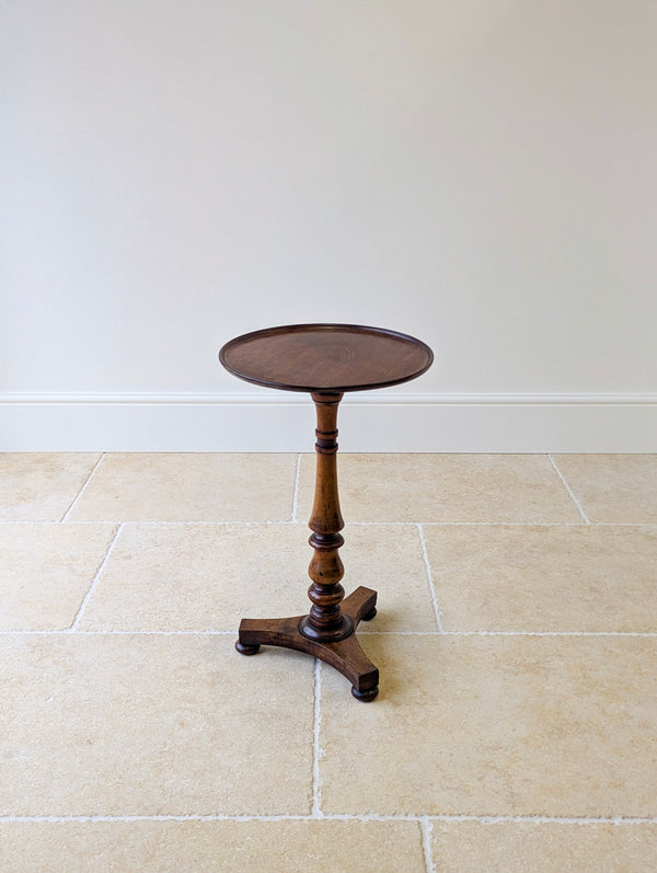 Antique Regency Mahogany and Beech Tilt-Top Wine Table c.1830