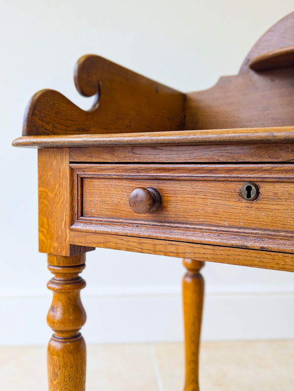 Antique Victorian Oak Dressing / Grooming Stand c.1880