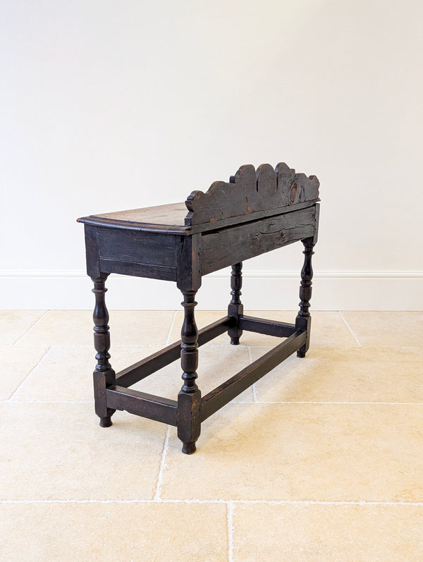 Antique Late Victorian Jacobean Revival Oak Side Table c.1890